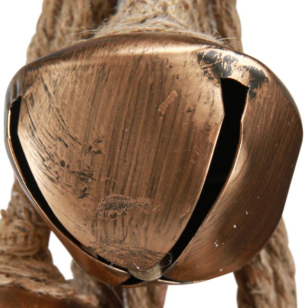 Dekorative Glocke aus Metall mit Seilaufhängung