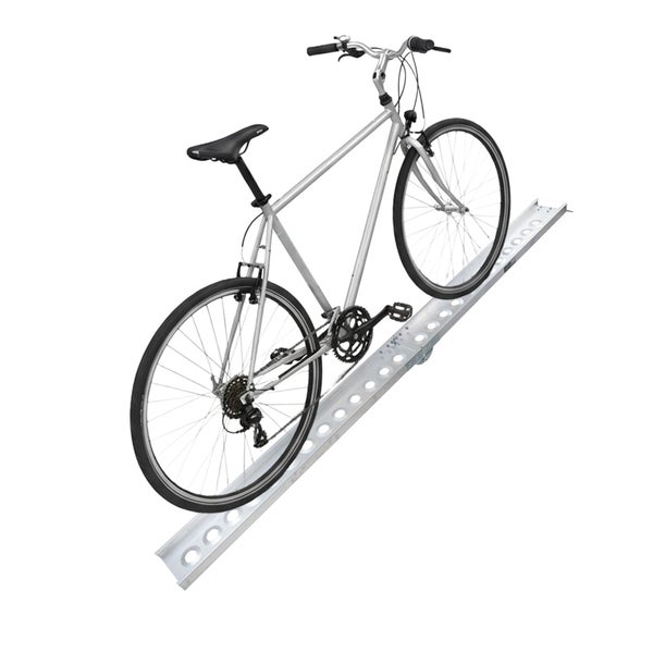 Fahrrad auf einer Fahrradrampe