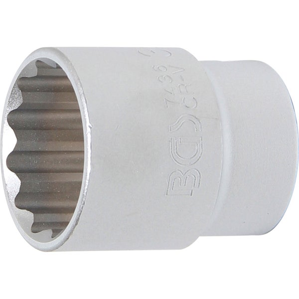 BGS Steckschlüssel-Einsatz Zwölfkant Antrieb Innenvierkant 20 mm (3/4) SW 36 mm - 7436
