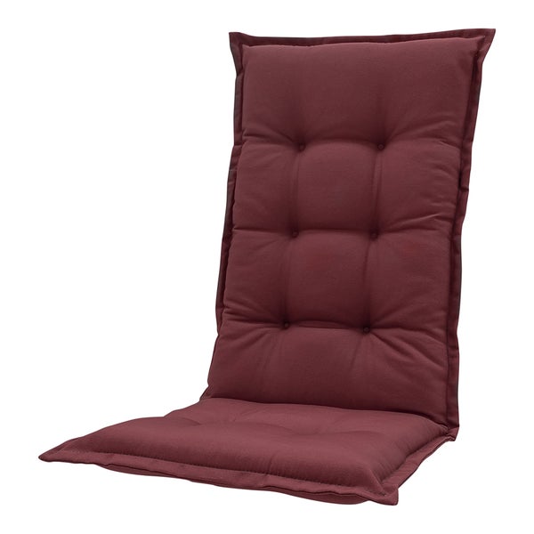 Hochlehnerauflage Panama bordeaux - ca. 123x50 cm - 4er-Set