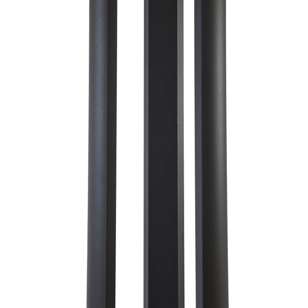 Lucande LED Mastleuchte außen Zarek (Modern) in Schwarz aus Aluminium (1 flammig, ) - Kandelaber Außenleuchte