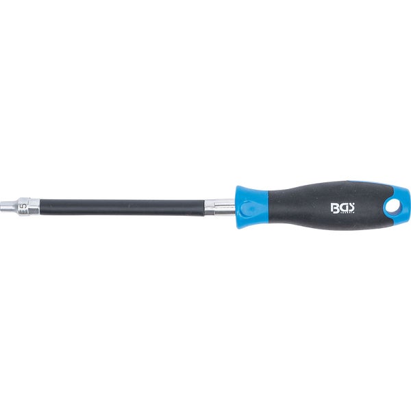 BGS Flexibler Schraubendreher mit Rundgriff E-Profil E 5 Klingenlänge 150 mm - 70021