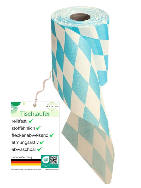 Sensalux NATURE Tischläufer - 0,15m x 25m Wiesn-Muster