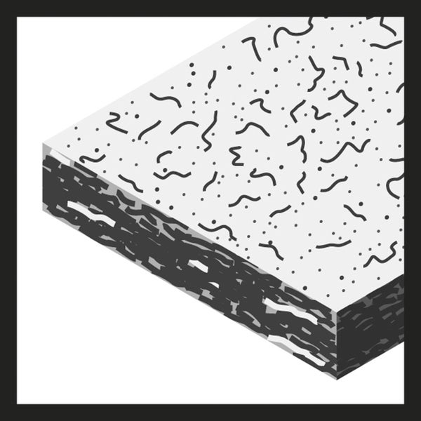 Dämmplatte mit Muster