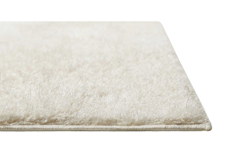 Teppich Creme Weiß Hochflor Flavio Homie Living 200x200 cm