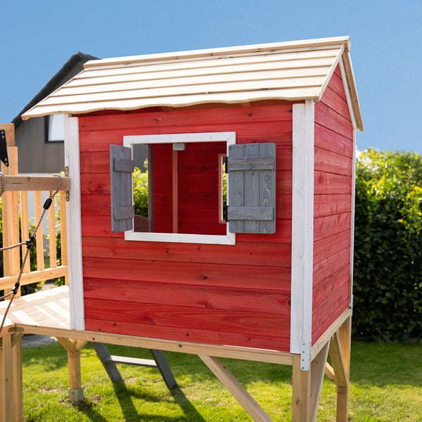 Home Deluxe - Spielpark WUNDERLAND - Kiefernholz, 555 x 340 x 215 cm, zum Schaukeln, Klettern, Rutschen, Buddeln I Kinderpark Outdoor Spielplatz Klettergerüst