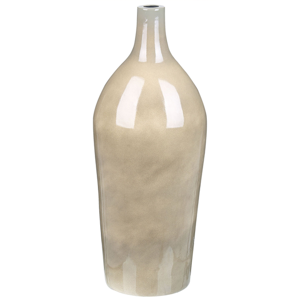 Blumenvase LEGANES Keramik 47 cm Taupe