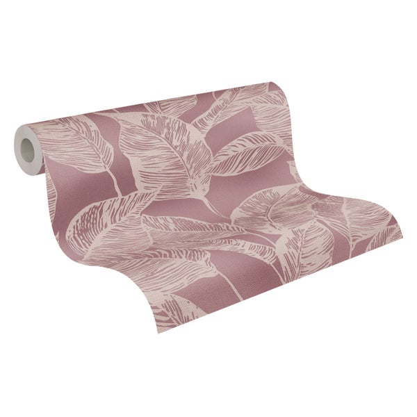 Tapetenrolle mit Blattmuster