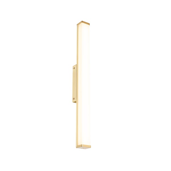 Schmale rechteckige Wandleuchte mit Leuchtmittel