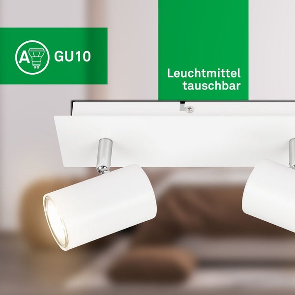 EEK A Deckenstrahler Deckenleuchte Deckenlampe Wohnzimmer Schwenkbar Flurlampe