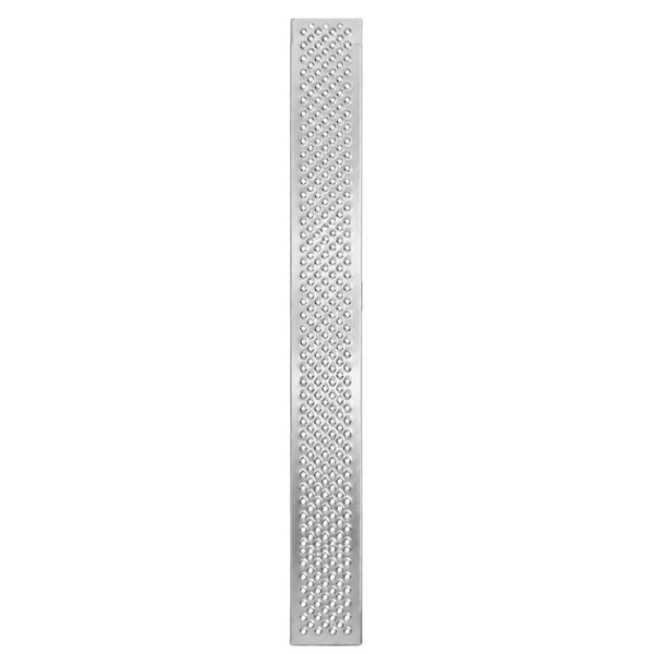 Antirutschprofil aus Metall mit Lochung für Treppenstufen und Bodenbeläge.