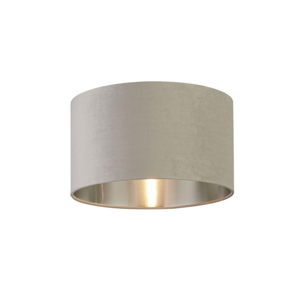 Zylinderförmige Deckenleuchte mit Stoffschirm