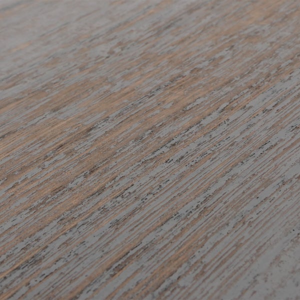 Nahaufnahme einer Tischplatte mit Holzmaserung
