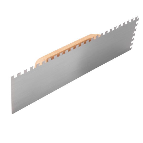STAHLWERK Obourucní hladítko 140 x 500 mm s obdélníkovými zuby 10 mm