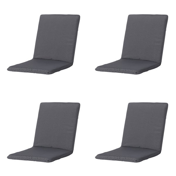 Stuhlauflage Stapelstuhl Panama grau - Ca. 97x49 cm - 4er-Set