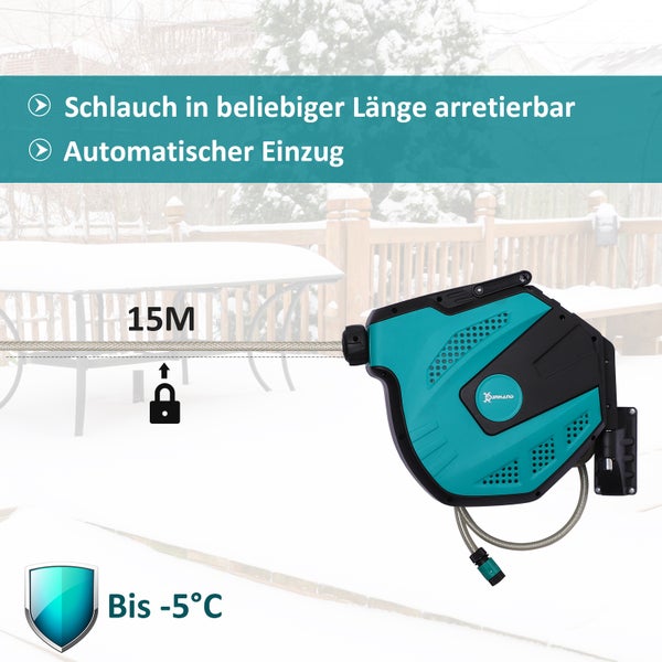 DURHAND Wandschlauchbox, L44 x B22,5 x H41 cm, Kunststoff, PVC,