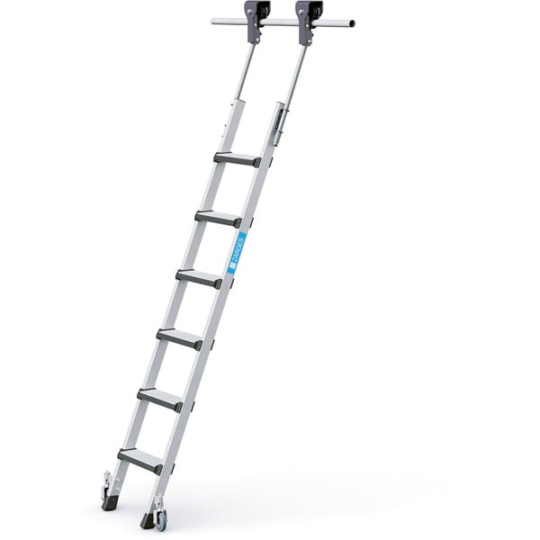 Zarges Regalleiter fahrbar Comfortstep Trec LH 6 Stufen
