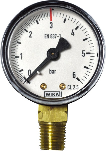 Arbeitsmanometer, 0-6/3 bar