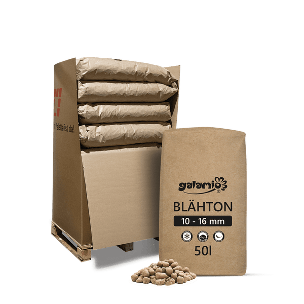 Galamio Blähton Mittel 50l x 12 Sack 600l Palette