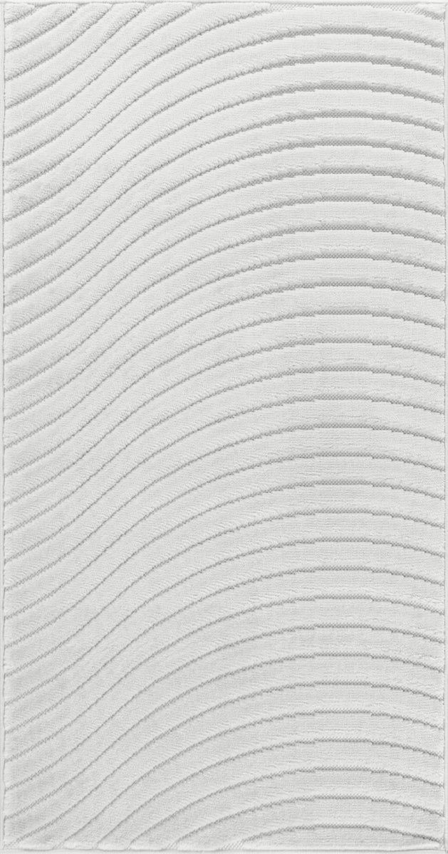 Moderner Skandinavischer Teppich für Innen-/Außenbereich - Weiß - 80x150cm - AYUMI
