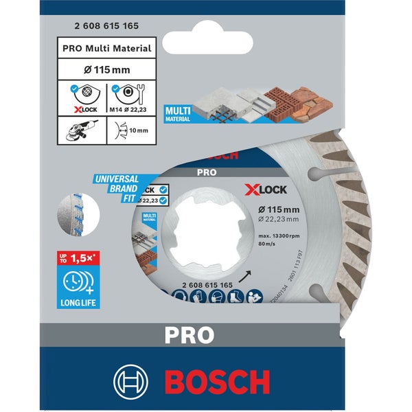 Bosch Pro Multi Material Trennscheibe, Durchmesser 115 Millimeter