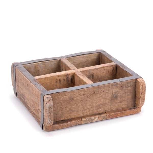 Holzkiste Brick Massivholz, Ziegelform