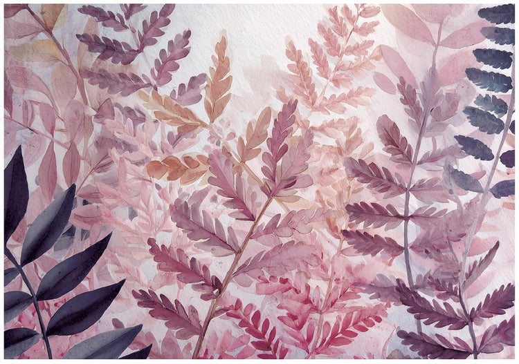 Illustration von Farnblättern im Aquarellstil