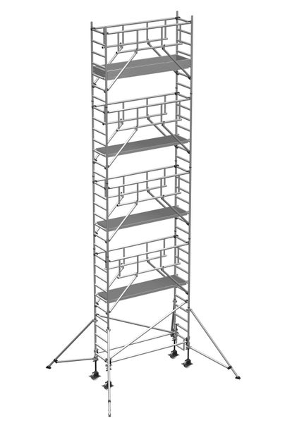 Zarges Fahrgerüst MultiTower S-PLUS 1T mit Auslegern 1,80m Plattformlänge 10,40m AH
