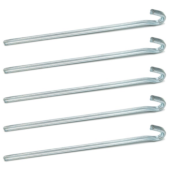 AMANKA 5 Dreikant Zelt-Heringe XL Erdnägel 230x6mm Bodenanker Camping-Zeltnägel Erdanker Verzinkt