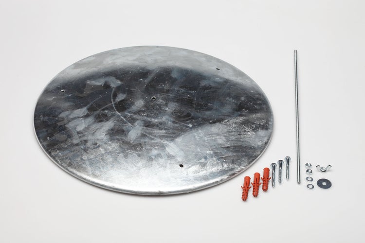 PROREGAL Bodenronde Für Klassischen Standascher HxBxT 13 x 39 x 55 cm Stahlblech Grau
