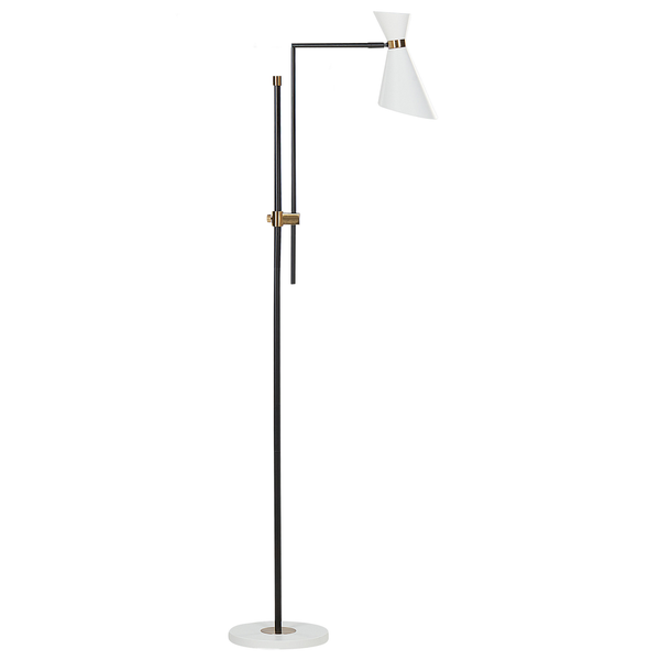 Stehlampe MELAWI Metall Weiß