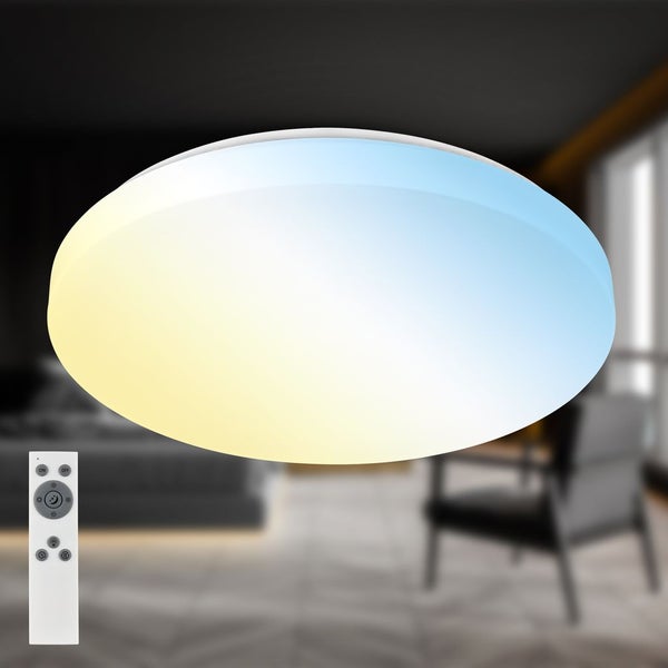 LED Deckenlampe LED Deckenleuchte Wohnzimmer Dimmbar Fernbedienung CCT Flur