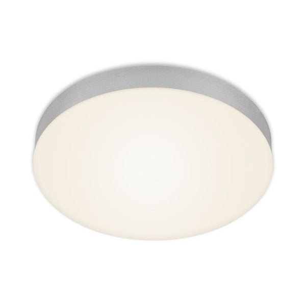 LED Aufbauleuchte Rahmenlos IP20 21W silber Metall-Kunststoff Ø 27,8 cm Briloner