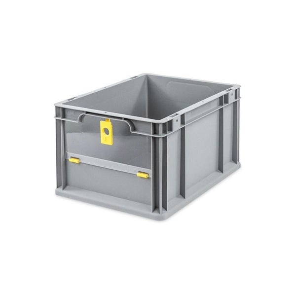 PROREGAL SparSet 5x Eurobox NextGen Insight Cover HxBxT 22 x 30 x 40 20 Liter Niedrig/Gelb Eurobehälter Transportbox