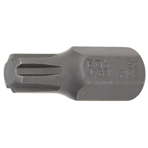 BGS Bit Antrieb Außensechskant 10 mm (3/8) Keil-Profil (für RIBE) M8 - 4763