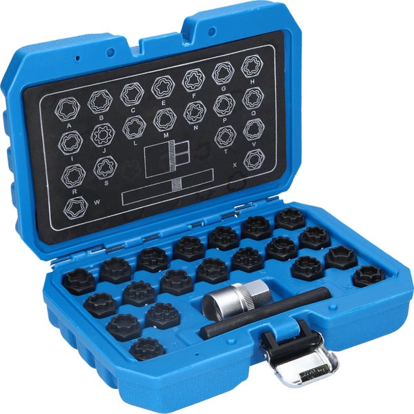 BRILLIANT TOOLS Felgenschloss-Sortiment für Audi 22tlg. - BT691360