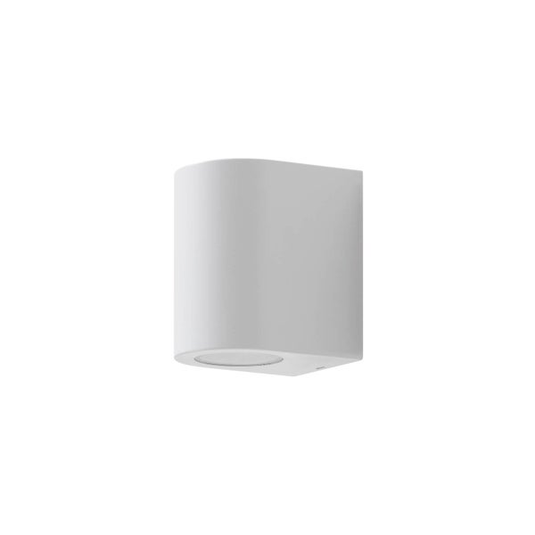 PRIOS Wandleuchte außen Irfan (spritzwassergeschützt (Modern) in Weiß (1 flammig, GU10) - Außenwandleuchten Wandlampe Led Außenlampe Outdoor für Außenwand/Hauswand Haus