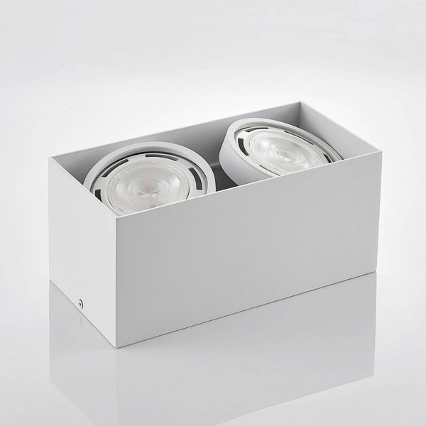 Doppelte LED-Deckenleuchte in rechteckiger Form