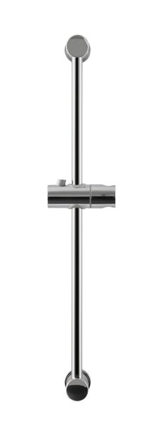Calmwaters® Brausestange in Chrom, 60 cm Länge, mit Gleiter, 18 mm, Kleben oder Bohren, aus Metall, Wandstange mit Befestigungsmaterial, 22AG6205