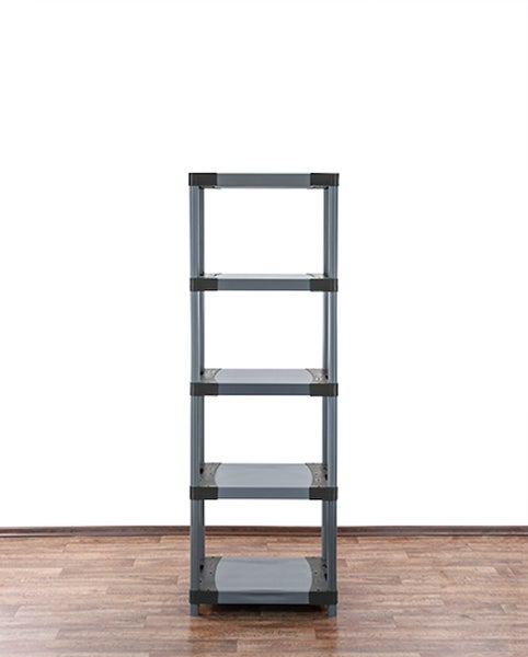 PROREGAL Kunststoffregal Big Grey Bear Tall HxBxT 180 x 70 x 46 cm Fachlast 160 kg Grau