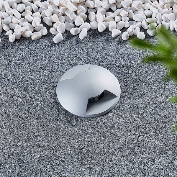 Lucande Bodeneinbauleuchten Milara (wasserdicht (Modern) in Alu aus Aluminium (1 flammig, GU10) - Bodeneinbauleuchte außen
