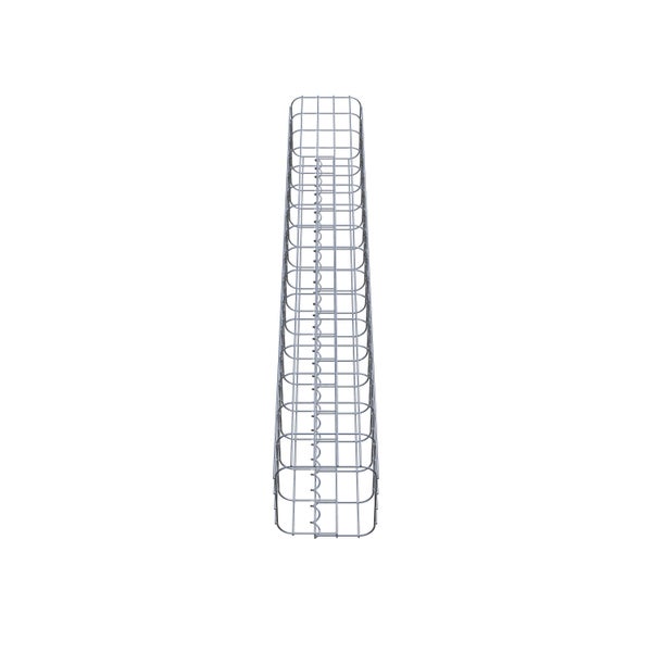 Gabionensäule 22 x 22 cm, MW 5 x 10 cm eckig - Höhe: 1,60 m