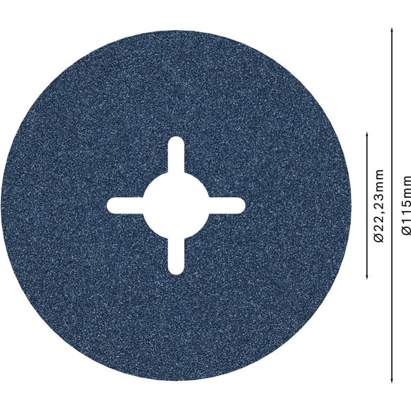 Bosch PRO R574 Fiberscheibe 115 mm G100 - 2608606729