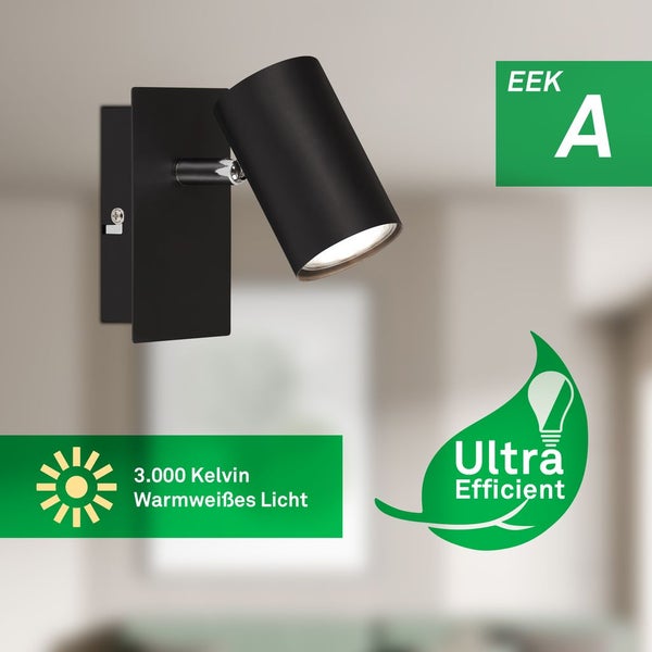 EEK A LED Wandleuchte innen Wandlampe Innen Spotleuchte Flurlampe Schwenkbar
