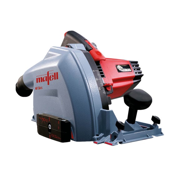 Mafell Multi-Fräse MF 26 cc mit leistungsstarkem Cuprex Motor für präzises Fräsen in Holzwerkstoffen.