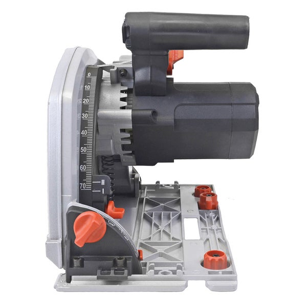 Handkreissäge Matrix TRS 1400-64 | 1400W Tauchsäge mit Führungsschiene & Absaugadapter
