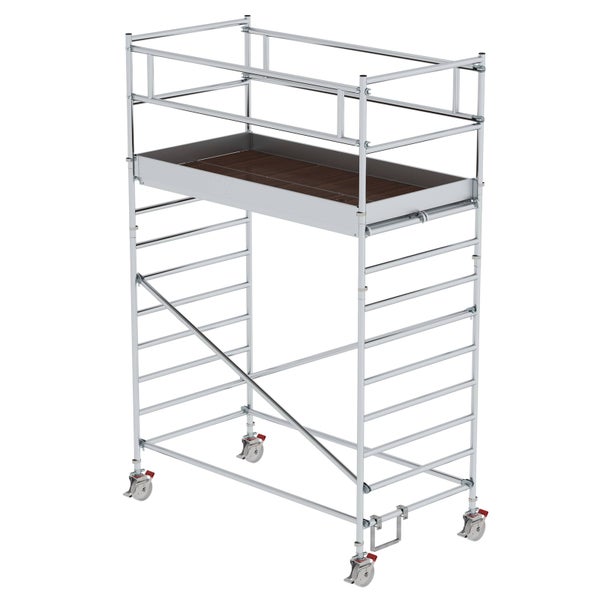 MUNK Rollgerüst mit Doppelplattform 1,35x2,45m Plattform, 5,00m AH