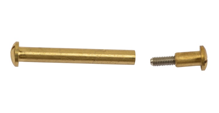 Ersatzteile Teakmöbel Ersatzschraube Messing Hülsenschraube 94-mm 2-teilig