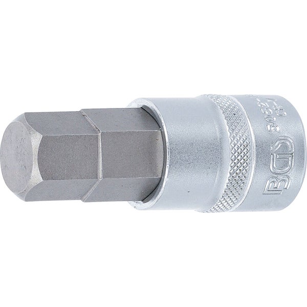 BGS Bit-Einsatz Antrieb Innenvierkant 12,5 mm (1/2) Innensechskant 18 mm - 5052-18