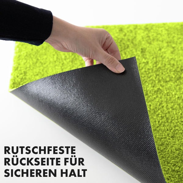 FLOORDIREKT Fußmatte Domenico - stilvolle & praktische Schmutzfangmatte - Limone - 50 x 80 cm